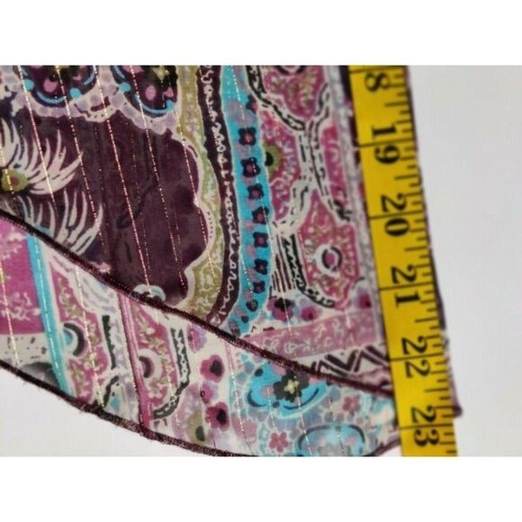 Jordache Juniors Top Blouse Sheer Pullover Bell 3/4‎ Sleeve Round Neck XL - Picture 12 of 12